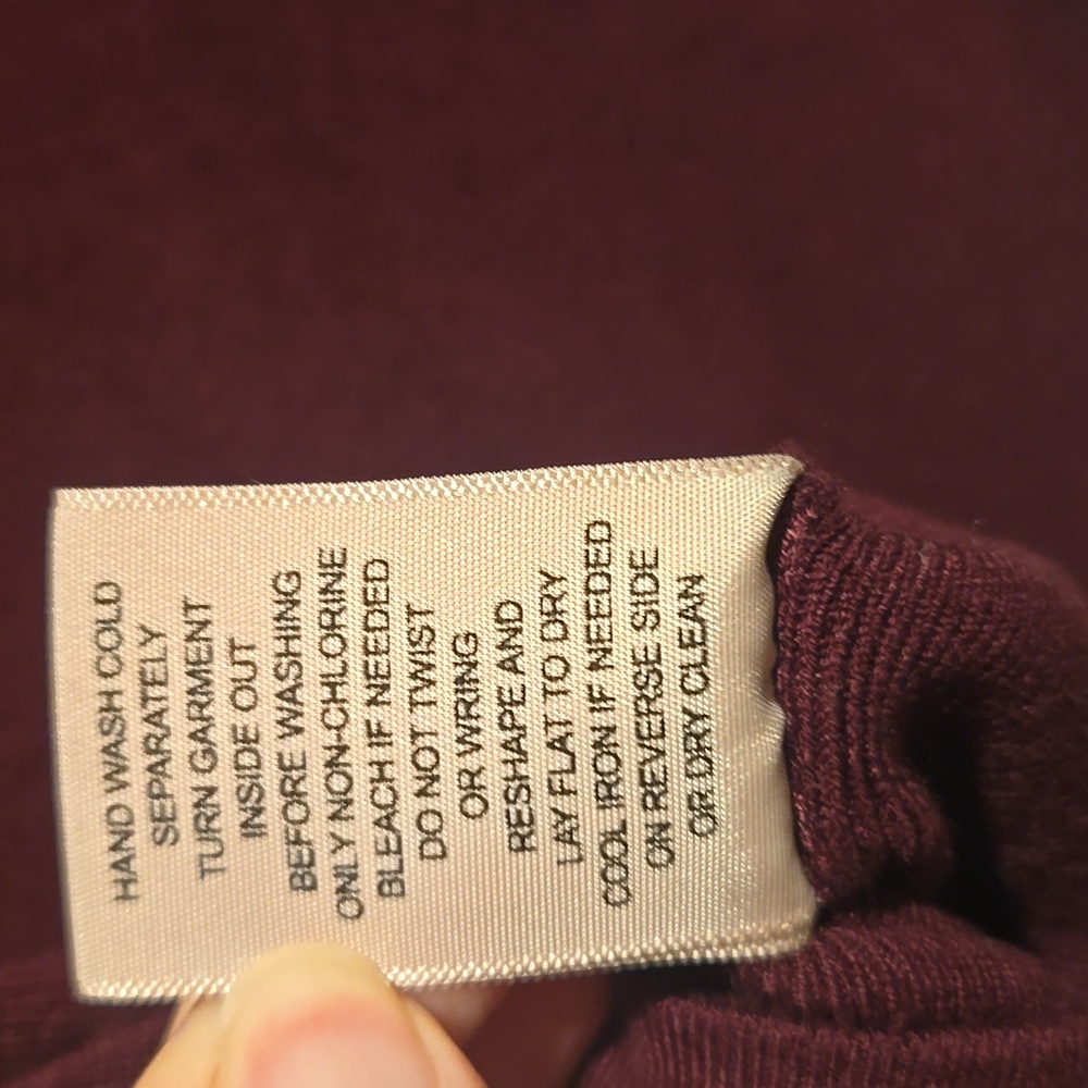 Philosophy Rich Burgundy Knit Top - Picture 11 of 14